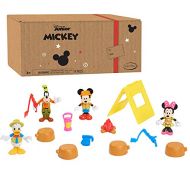 Just Play Disney Junior Mickey Mouse Funhouse 14 Piece Camping Figure Set, Mickey Mouse, Minnie Mouse, Donald Duck, and Goofy, Amazon Exclusive