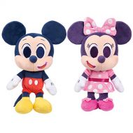 Disney Junior Music Lullabies 9 Inch Mickey Mouse & Minnie Mouse 2 Piece Plush Set, Kids Toys 3 and Up, Amazon Exclusive, by Just Play