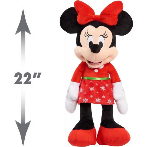  Disney Holiday Minnie Mouse 2021 Large 22 Inch Plush, Stuffed Animal, Amazon Exclusive, by Just Play
