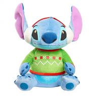 Just Play Disney Holiday 11 inch Large Stitch Plush, Lilo & Stitch, Stuffed Animal, Alien