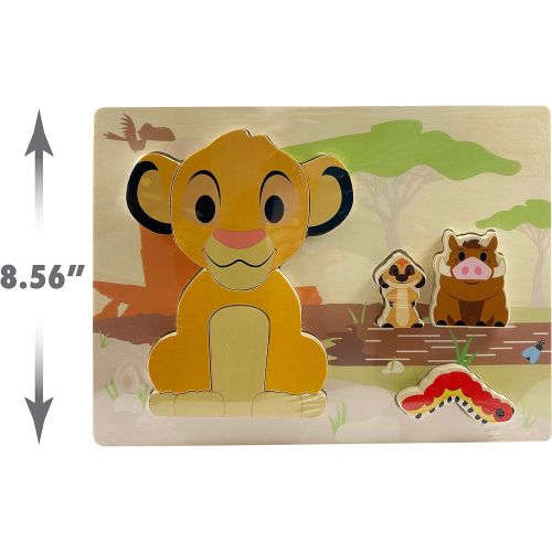  Disney Wooden Toys Simba 9 Piece Puzzle, Amazon Exclusive, by Just Play