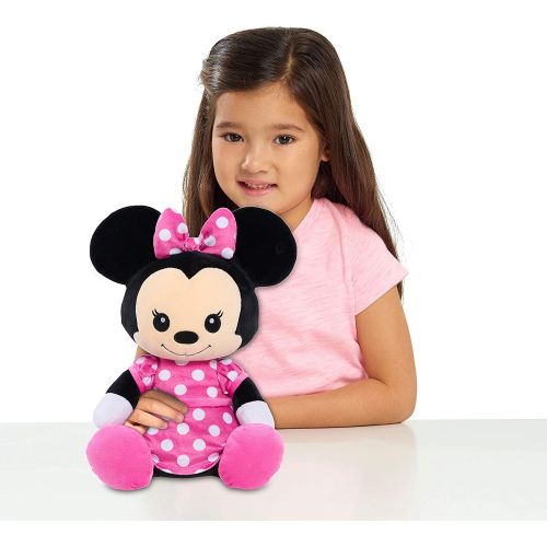  Disney Classics 14-Inch Minnie Mouse, Comfort Weighted Plush Animals for Kids Sensory Toys, by Just Play