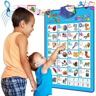 [아마존베스트]Just Smarty Electronic Interactive Alphabet Wall Chart, Talking ABC & 123s & Music Poster, Best Educational Toy for Toddler. Kids Fun Learning at Daycare, Preschool, Kindergarten f