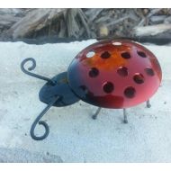 JustTiggingAround Ladybug paper weight, HomeOffice Decor, Silverware Art, Flatware Art, Spoon Art, Metal Sculptures, Welding Art, Unique Gifts