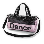 Justice Girls Pink Reversible Sequin Dance Duffel Bag
