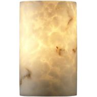 Justice Design Group FAL-0945W 2 Light Faux Alabaster Outdoor Wall Sconce from t, Faux Alabaster