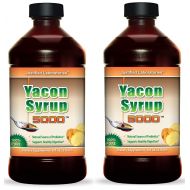 Justified Laboratories Yacon Syrup,100% Pure Raw All Natural Low Cal Natural Sweetener, 8 oz 3 Bottles