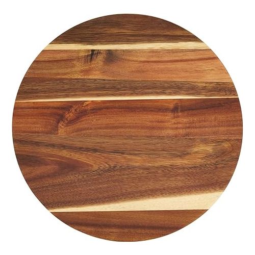  Juvale Round Acacia Wood Cake Stand for Wedding, Wooden Serving Platter for Appetizers and Desserts (12.75 Inches)