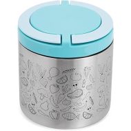 Juvale 22oz Stainless Steel Insulated Food Container with Handles - Cold and Hot Food Storage for Lunch, Travel (Blue)