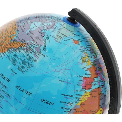  [아마존베스트]Juvale World Globe for Kids - 8 Inch Globe of World Perfect Spinning Globe for Kids, Geography Students, Teachers and More.