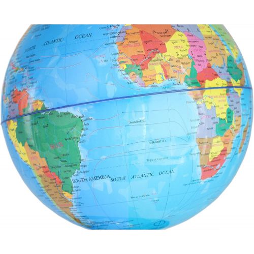  [아마존베스트]Juvale World Globe for Kids - 8 Inch Globe of World Perfect Spinning Globe for Kids, Geography Students, Teachers and More.