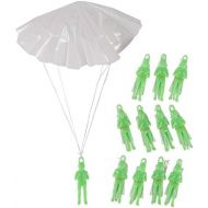 [아마존베스트]Mini Parachute Army Men - 12-Pack Glow in the Dark Paratrooper with Parachute Toy Set, Airborne Light-Up Action Figure for Kids, Gifts, Military Themed Party Favors, Goody Bag Stuf