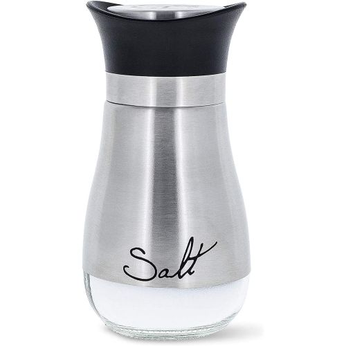  Juvale Salt and Pepper Shakers Stainless Steel and Glass Set