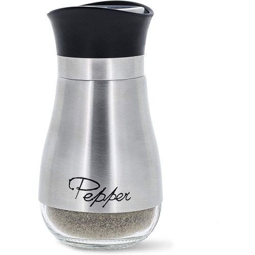  Juvale Salt and Pepper Shakers Stainless Steel and Glass Set
