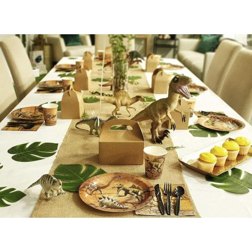  Juvale Jurassic Dinosaur Party Bundle, Includes Plates, Napkins, Cups, and Cutlery (24 Guests,144 Pieces)