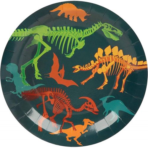  Juvale Dinosaur Party Bundle, Includes Plates, Napkins, Cups, and Cutlery (24 Guests,144 Pieces)