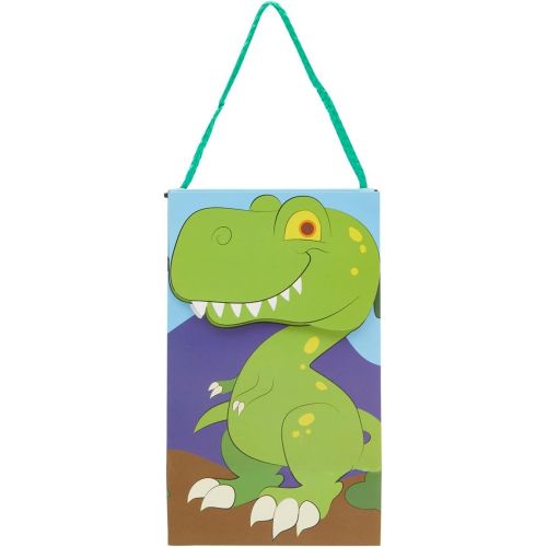  Juvale 15-Pack T-Rex Dinosaur Party Favor Bags for Dino Theme Birthdays, 9 x 5 x 3.5 Inches