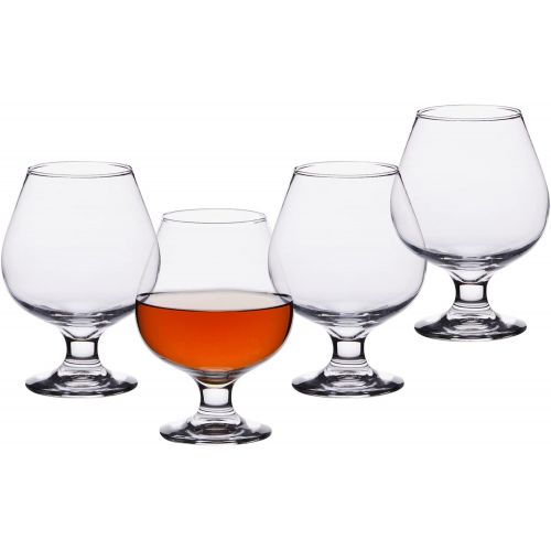  [아마존베스트]Juvale Brandy Snifter Cognac Glass Set (16 Oz, 4 Pieces)