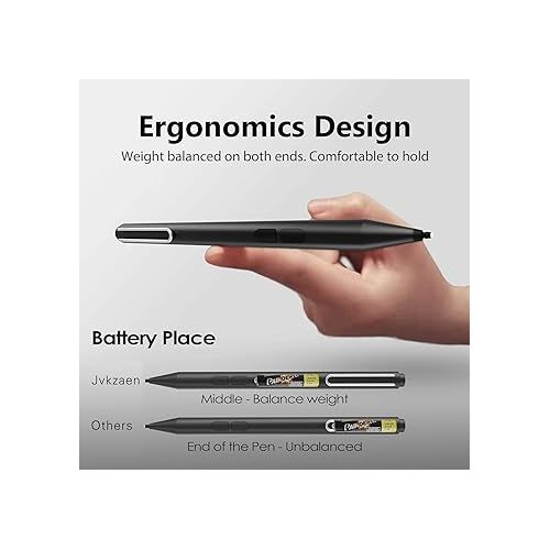  Stylus Pen for Surface Pro 9/8/X/7+/6/5/4/3/Surface 3, Surface Go 3/2/1, Surface Laptop/Studio/Book 4/3/2/1 with Palm Rejection, Smooth Writing,1024 Levels Pressure,Longer Battery Life