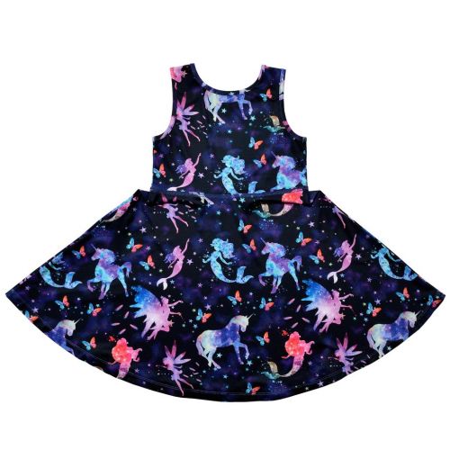  Jxstar Girls Unicorn Dress,Hoodie,Mermaid Dress,Legging