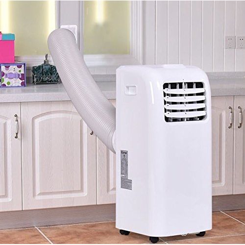  K&A Company Portable Air Conditioner Dehumidifier Remote Purify Window Quiet Electric Drying Moisture Cooling Heater Control 10000 BTU