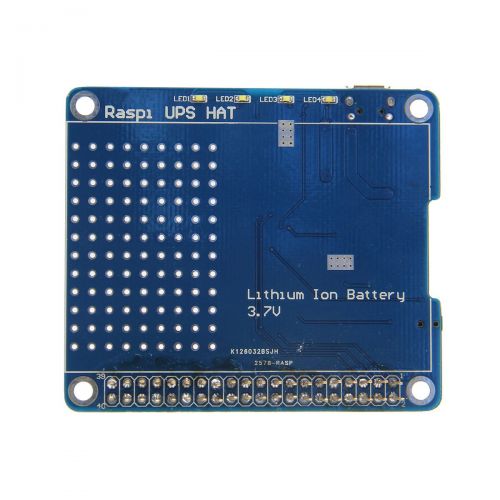  K&A company Geekworm UPS HAT Board + 2500mAh Lithium Battery for Raspberry Pi 3 Model BPi 2B  B+  A+