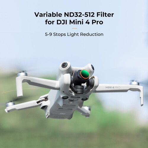  K&F Concept Nano-X Series Variable ND32-512 Filter with Green Coating for DJI Mini 4 Pro (5 to 9-Stop)