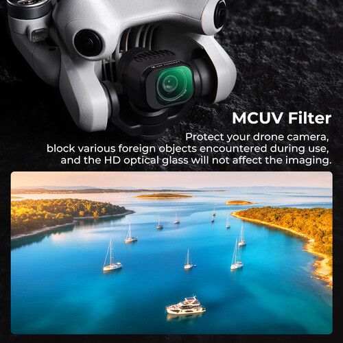  K&F Concept Nano-X Series Filter Kit with Green Coating for DJI Mini 4 Pro (4-Pack)