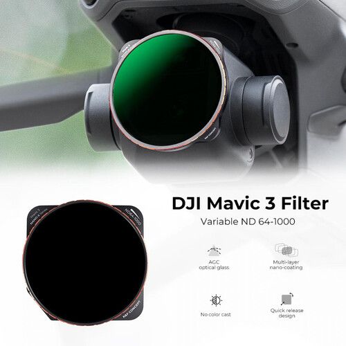  K&F Concept VND 64-1000 Filter for DJI Mavic 3/Mavic 3 Cine