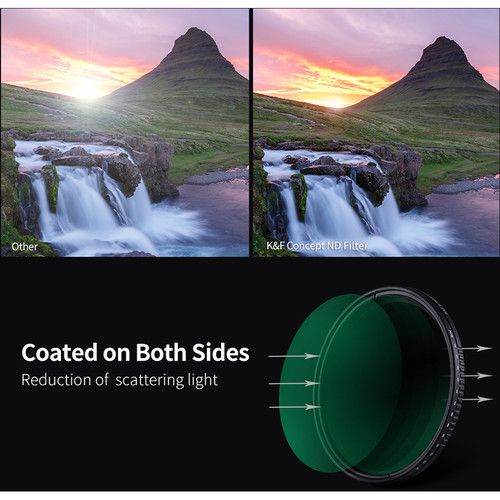  K&F Concept ND8-ND2000 Nano-D Variable ND Filter with Multi-Resistant Coating (58mm)