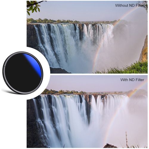  K&F Concept ND2-ND400 Blue Multi-Coated Variable ND Filter (72mm)