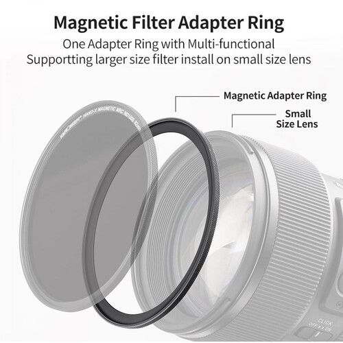  K&F Concept Nano-X Series Magnetic Lens Filter Step-Up Adapter (55 to 77mm)