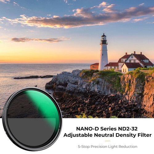  K&F Concept Nano-D Series ND2-ND32 Filter (52mm, 1-5 Stop)