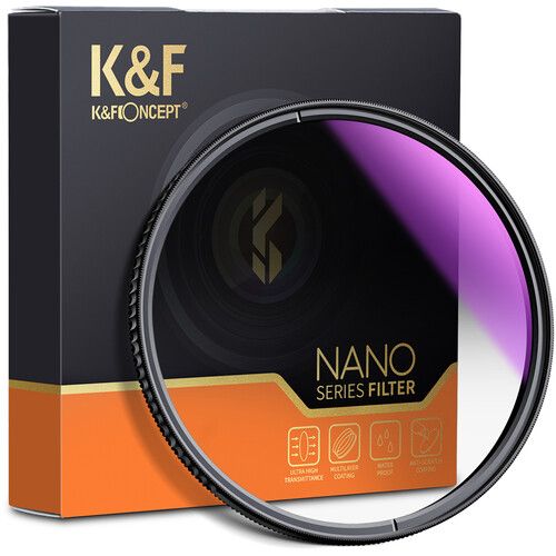  K&F Concept 72mm Nano-X Graduated Soft-Edge ND8 Filter (3-Stop)