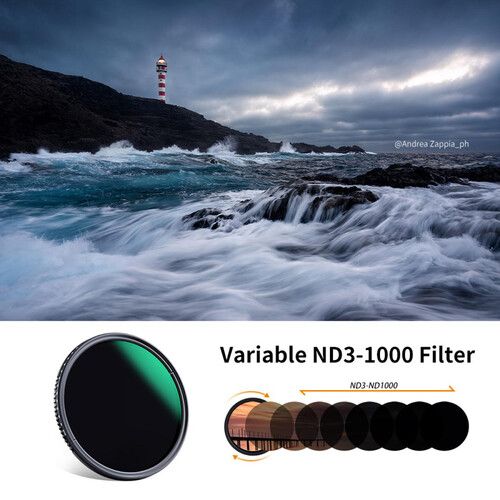  K&F Concept Nano-D Series Variable ND3-ND1000 Filter (49mm, 1.5-10 Stops)