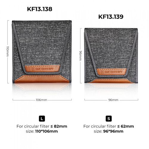  K&F Concept 3-Pocket Circular Filter Case (Up to 62mm)