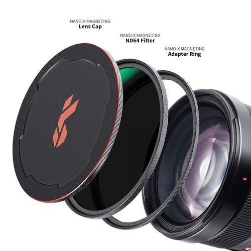  K&F Concept Nano-X Magnetic ND64 Filter with Adapter Ring & Lens Cap (67mm)