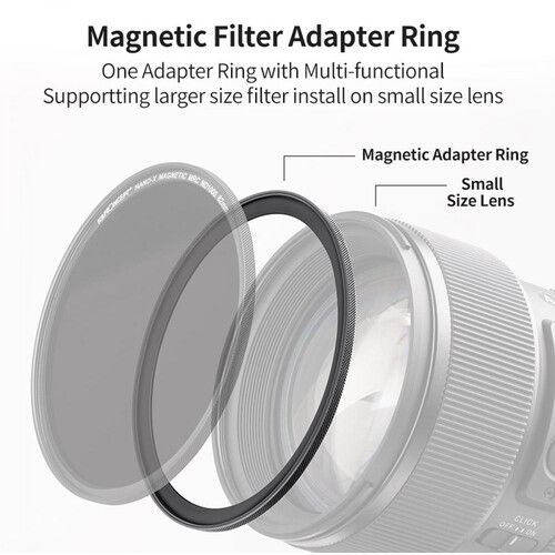 K&F Concept Nano-X Series Magnetic Lens Filter Step-Up Adapter (67 to 82mm)