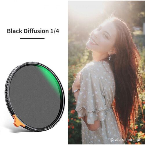  K&F Concept 55mm Black Mist 1/4 with ND2-ND32 (1-5 Stop) Variable ND Filter