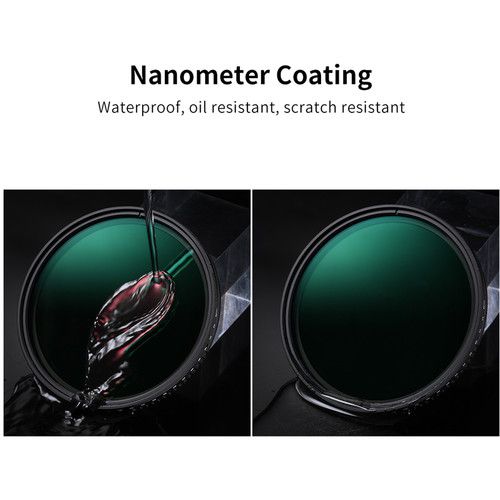  K&F Concept ND8-ND2000 Nano-D Variable ND Filter with Multi-Resistant Coating (72mm)