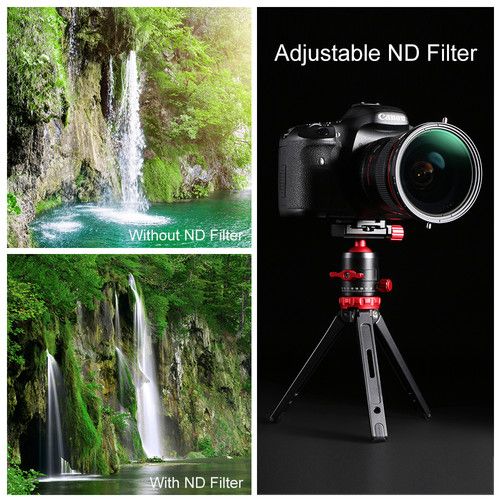  K&F Concept Nano-X 67mm Circular Polarizer + Variable ND2-32 Filter (1- to 5-Stop)