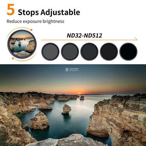  K&F Concept 49mm Variable ND32-ND512 Filter (5 to 9-Stops)