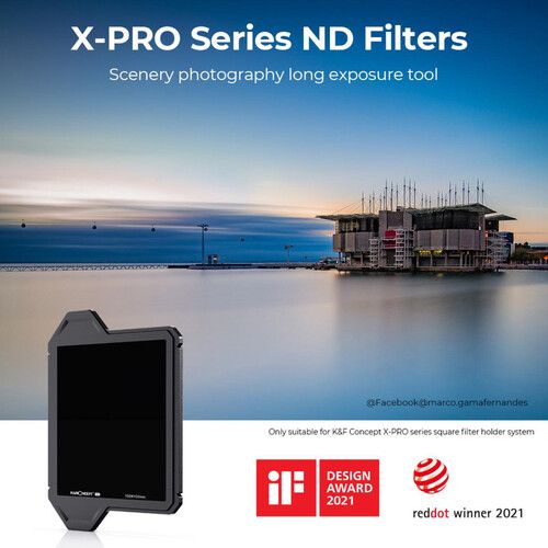  K&F Concept X-Pro Square ND64 Filter with Frame (100x100)