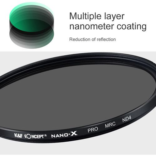  K&F Concept Nano-X ND4 Green Multicoated ND Filter (82mm)
