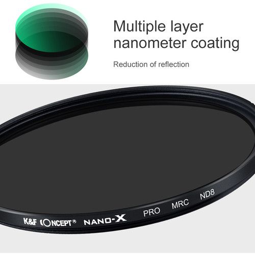  K&F Concept Nano-X ND8 Green Multicoated ND Filter (77mm)
