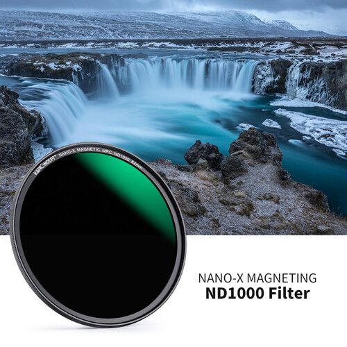  K&F Concept Nano-X Magnetic ND1000 Filter with Adapter Ring & Lens Cap (55mm)