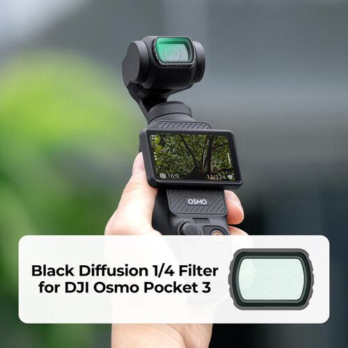  K&F Concept Nano-X Series 1/4 Black Diffusion Filter with Green Coating for DJI Osmo Pocket 3