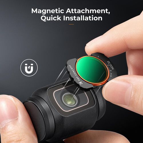  K&F Concept Nano-X Series VND Filter Kit with Green Coating for DJI Osmo Pocket 3 (VND2-32 & VND32-512)