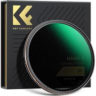 K&F Concept 77mm Variable ND4-32 ND Lens Filter, 2-5 Stops Adjustable Neutral Density Camera Lens Filter with 28 Multi-Coatings (Nano-X Series)