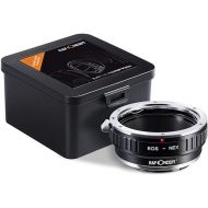 K&F Concept Lens Mount Adapter Manual Focus Compatible with Canon EOS Lens to Sony Alpha Nex E-Mount Camera Body,Compatible for Sony NEX-3, NEX-5, NEX-5N, a6000, a6500, NEX-C3, NEX-F3, Not Auto-Focus